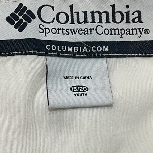 Columbia White down jacket 18/20 youth gently used - Picture 2 of 6